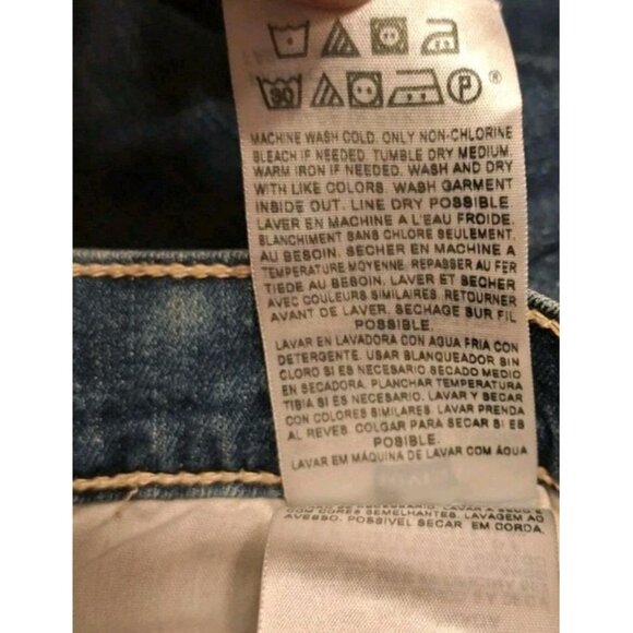 Levi's 515 Bootcut Women's Size 12 Blue Jeans 32x30 Custom Bleached Lot Of TWO - Picture 8 of 8